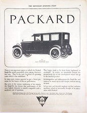 Packard Single Six Sedan Vintage 1922 Car Ads Magazine Print Auto Detroit
