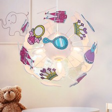LED Kinderzimmerlampe Pendelleuchte Mädchen Kinder Deckenlampe Hängelampe bunt