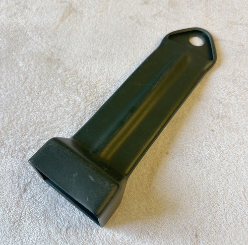 NOS MoPar 1964-67 Seat Belt Retractor Cover Dark Green Barracuda Dart GT 65 66 - Picture 3 of 6