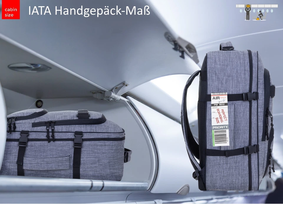 Rucksack Handgepäck Reiserucksack Elephant Travel Fly IATA Flug Gepäck leicht - Bild 3 von 4