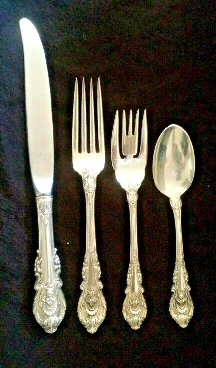 Wallace Sir Christopher 35 piece 7 place setting Sterling Silver 925 No monogram