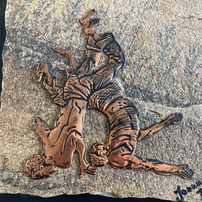 Vintage Johannes Wilhelmus Van Dartelen Copper Art on