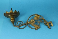Art Nouveau Candelabro - Ottone Candelieri Applique da Parete - Del 1900/S294