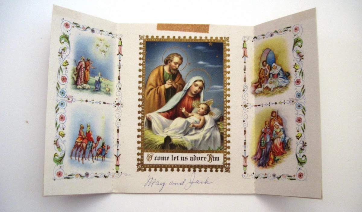 Religious Sim Card Vintage Religious Christmas Cards
