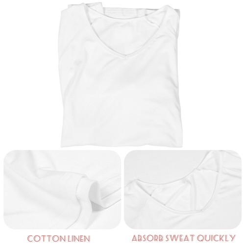 Summer Casual V Neck Cotton Tee Shirts Men Shirts Short Sleeve Undershirt Shirt - Picture 13 of 19