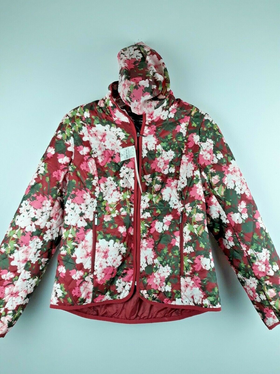 Women Lands end Jacket Size XS Quilted Puffer Coat primaloft