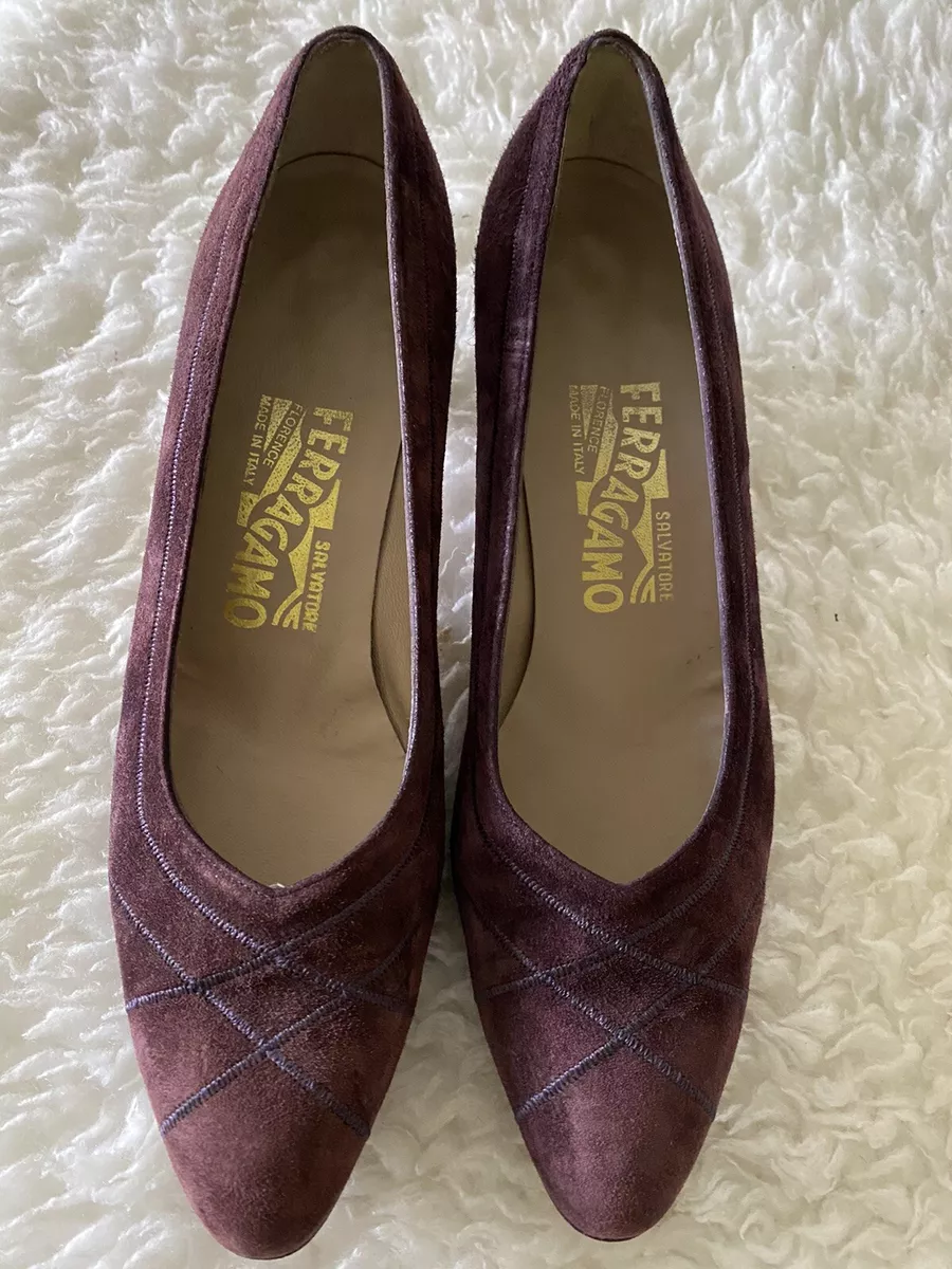 Ferragamo top block heels