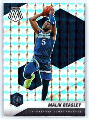 Malik Beasley 2020-21 Panini Mosaic Silver Mosaic Prizm #162