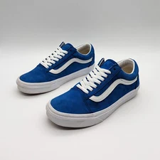 Vans - Old Skool- Size 6.5M/8W - Blue Suede / True White