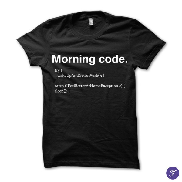 Camiseta Morning Code - camiseta de codificación, camisetas de codificación, código, html, css, desarrollador