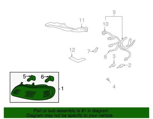 Conjunto de faros laterales de pasajero GM 22618781 genuino Foto 2 de 2