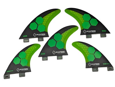 Shapers Fins SURFBOARD Medium Channel Islands Al Merrick TRI Quad 5 FIN fits FCS
