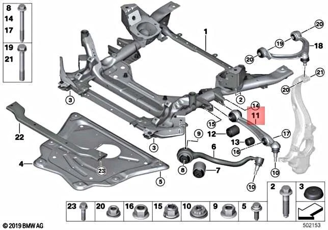 Genuine BMW Rear Lower Control Arm 31-12-6-864-822 | eBay