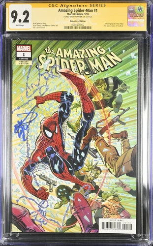 Amazing Spider-Man #1 1:1000 Remastered Signed by Erik Larsen Variant CGC 9.2