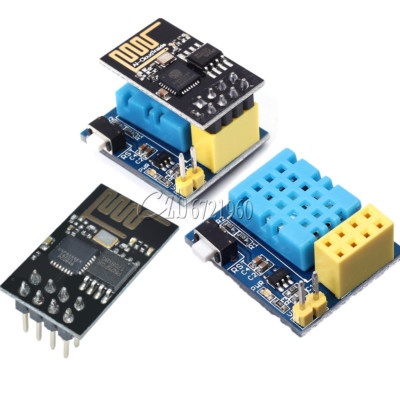 DHT11 Temperature Humidity Sensor +ESP8266 ESP-01 WiFi Serial Transceiver Module