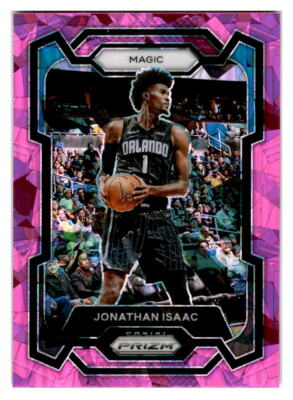 2023-24 Panini Prizm #288 Jonathan Isaac Prizms Pink Ice