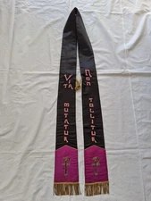 Black pastoral stole