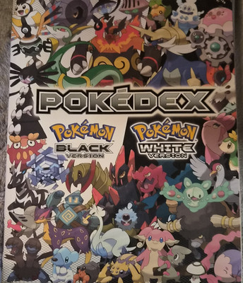 Pokémon Pokédex Black & White Guide Book Trade Paperback Poster Illustrated