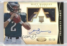 2013 Certified Freshman Fabric Mirror Gold Signatures 3/25 Matt Barkley Auto 4o5