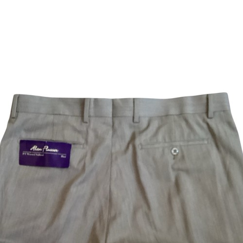 Abito Alan Flusser misto lana grigio plissettato con polsini nuovo con etichette taglia 38 x 30 - Foto 3 di 4