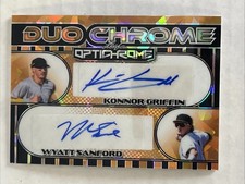 2025 Leaf Optichrome Konnor Griffin Wyatt Sanford Dual Superfractor Auto 1/1