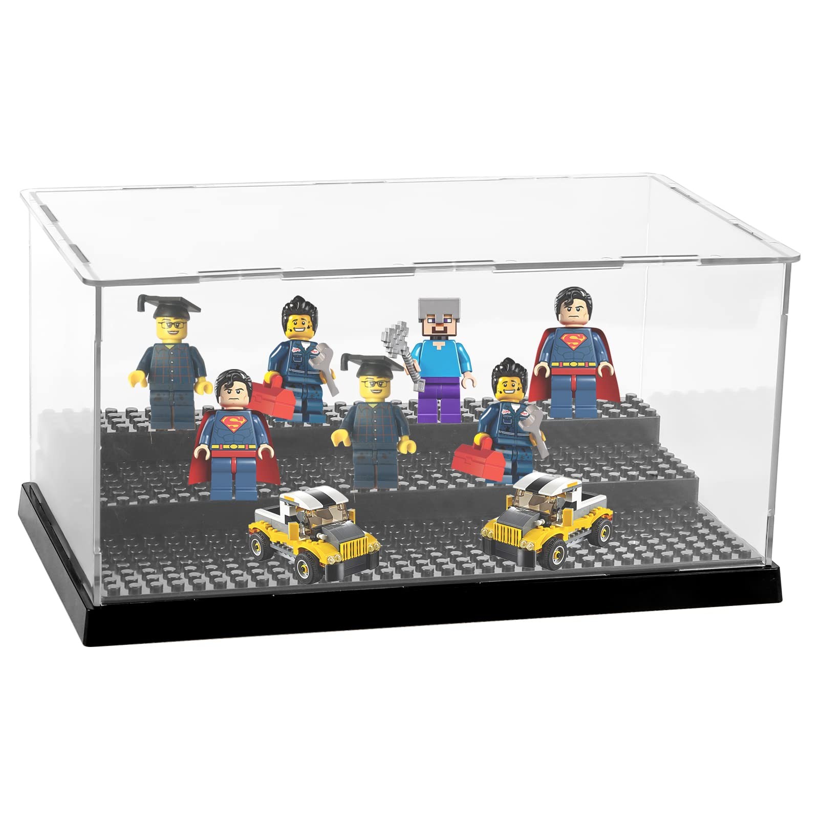 Vitrine acrylique perspex pour mini-figurines avec boîtier de protection transparent