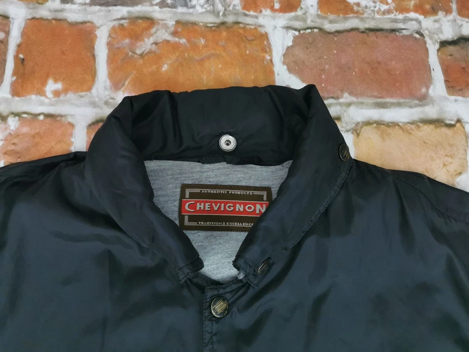 Chevignon Vintage Rain Jacket Tog's Unlimited Black Casual Size L Tip Top - Image 3 of 4