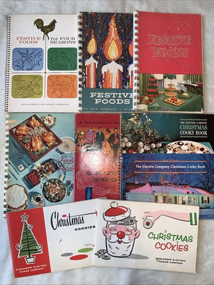 #ad #ad VINTAGE Lot Of 9 Festive Foods Milwaukee Wisconsin Gas Light Co Cookbooks $25.00