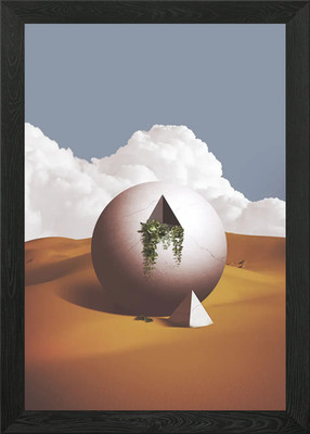 Digitale Collage inspiriert b gerahmtes Wandbild Poster Leinwanddruck Bild