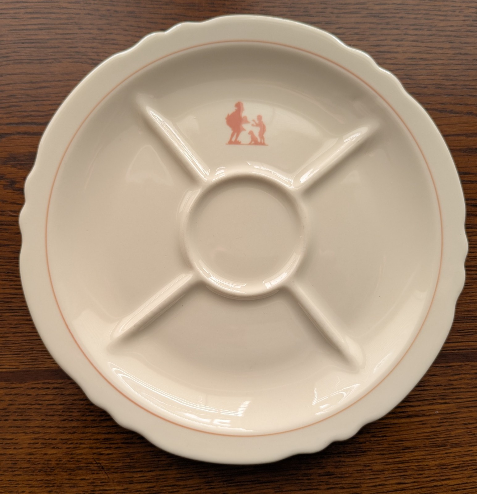 Howard Johnson's Restaurant Simple Simon And The Pie Man Divided Plate