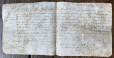 Original Handschrift Urkunde Frankreich 1748 Bordeaux Louis XV Pergament