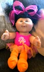 Cabbage Patch Kid Doll African American Curly Hair Brown Eyes w/ Tutu 2015