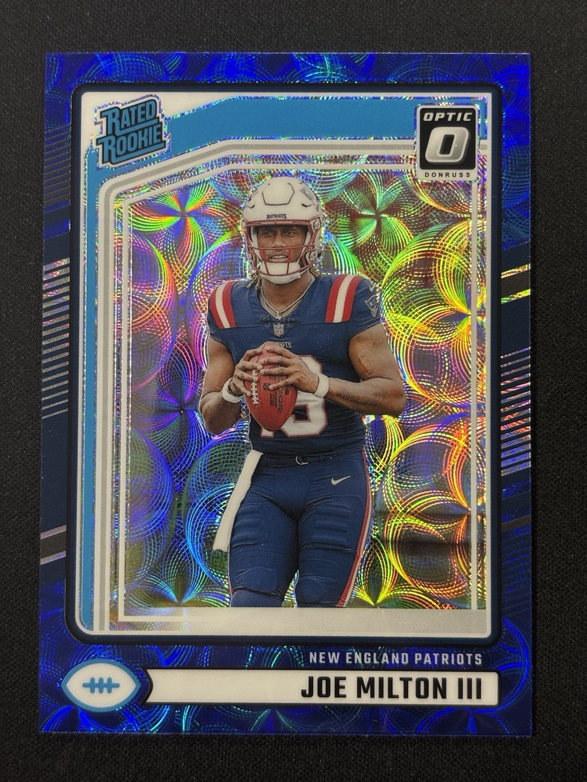 2024 Donruss Optic Blue Scope Joe Milton III Rated Rookie #255