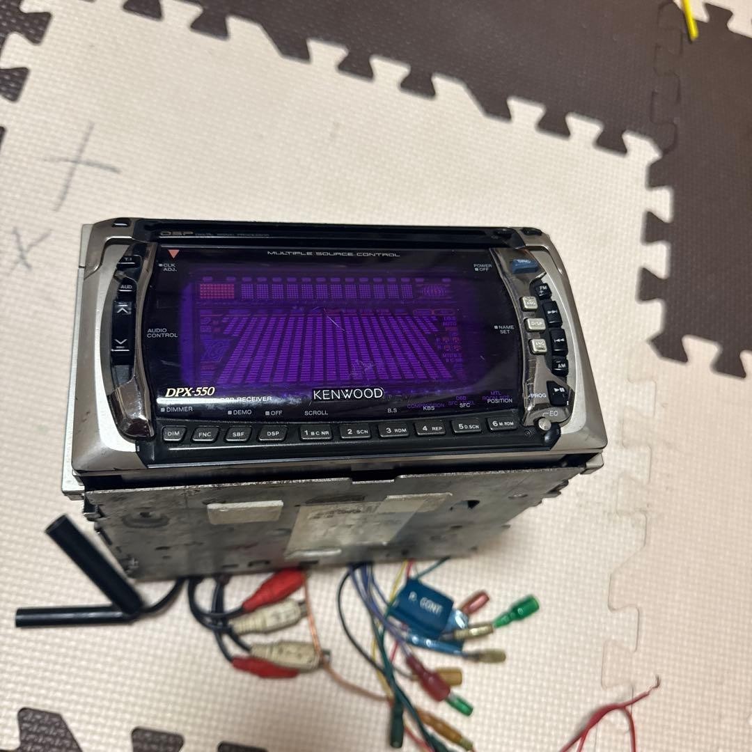 Kenwood DPX-550 2DIN CD Cassette Car Stereo Spectrum Analyzer