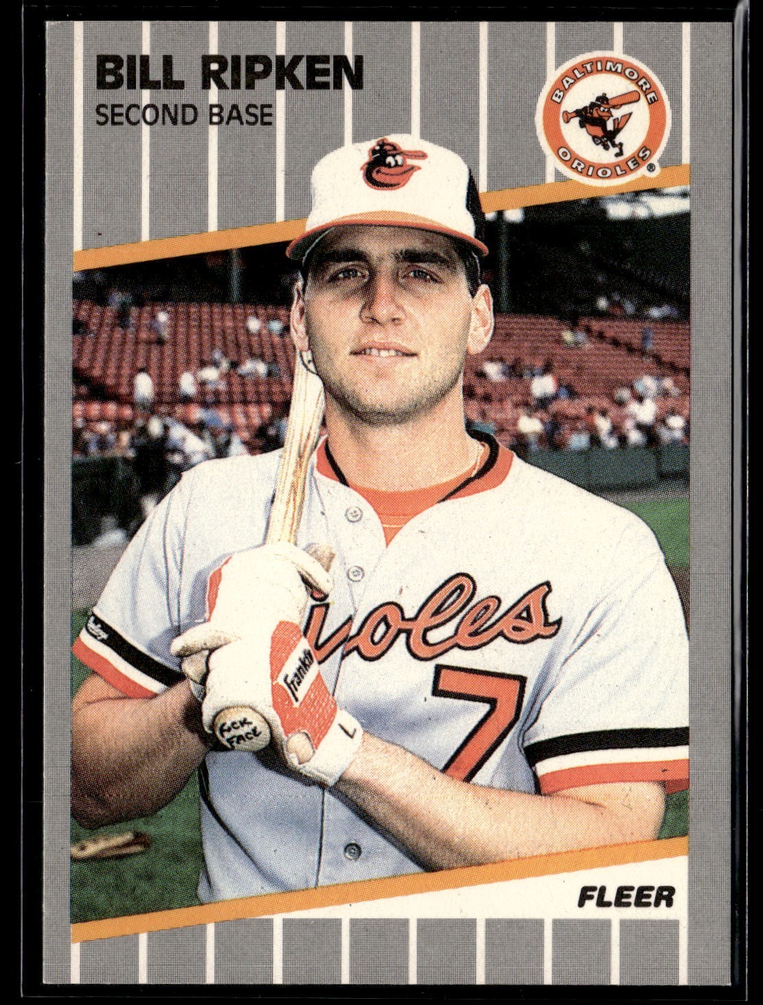 1989 Fleer BILL RIPKEN FF Error #616 ORIOLES FAST SHIP Orioles RARE W124