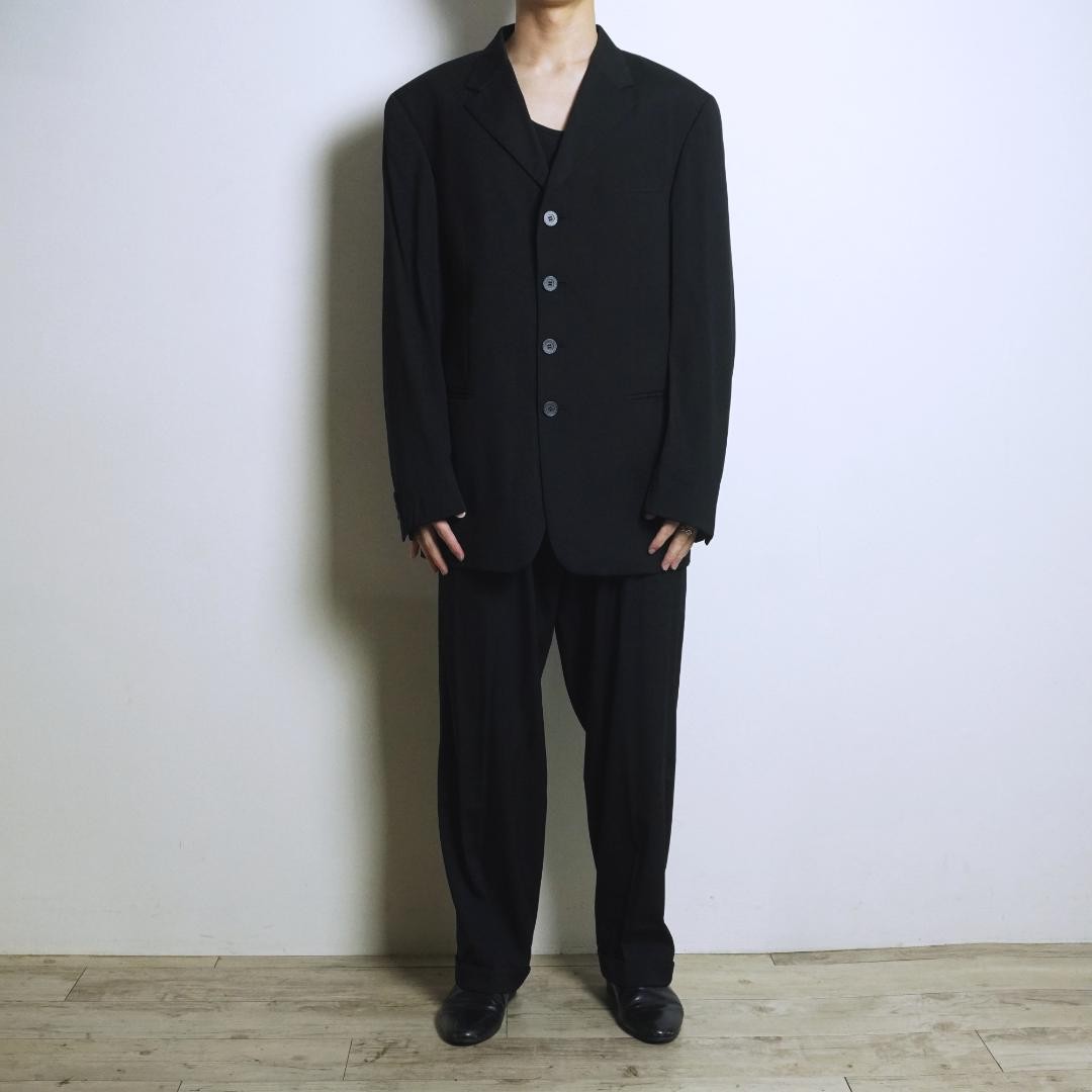 VERSUS GIANNI VERSACE Black Suit Set Size 34/48 Vintage Formal thumbnail 2