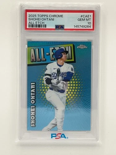 2025 Topps Chrome Shohei Ohtani All-Etch #CAE-1 Los Angeles Dodgers PSA 10