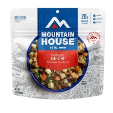 Mountain House Beef Stew, Freeze-Dried Food, 2 Servings, GF