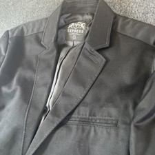 Express Men's Black Two-Button Blazer Jacket Size L, Formal, Causal, Work