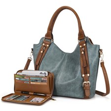 Crossbody Bags for Women Large Hobo Purse PU Leather Shoulder Handbag Ladies ...
