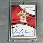 Dennis Rodman 2023-24 Panini Immaculate Collection Signatures Auto Ruby Red /25