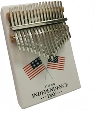 REGIS Kalimba 17Key Thumb Piano with Instruction Book and Tuning White 