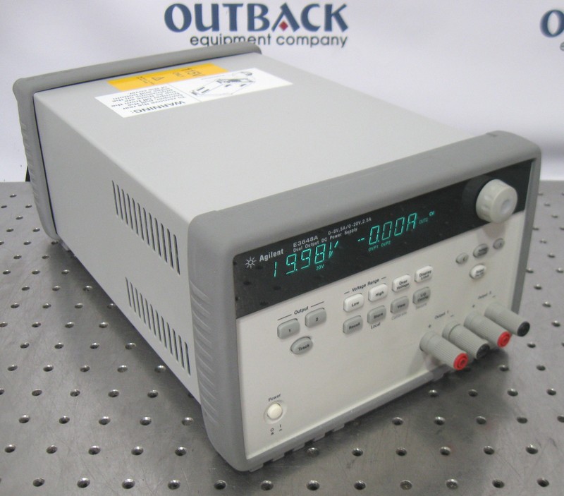 C203403 Agilent E3648A Dual Output DC Power Supply (0-8V, 5A / 0-20V, 2.5A)