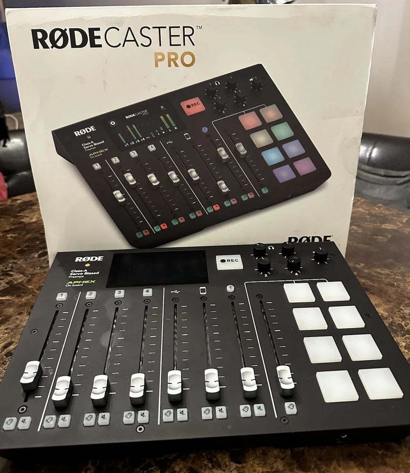 Rodecaster Pro Podcast Production Studio + CASEMATIX Hard Case w/ Foam Insert - Image 4 of 4