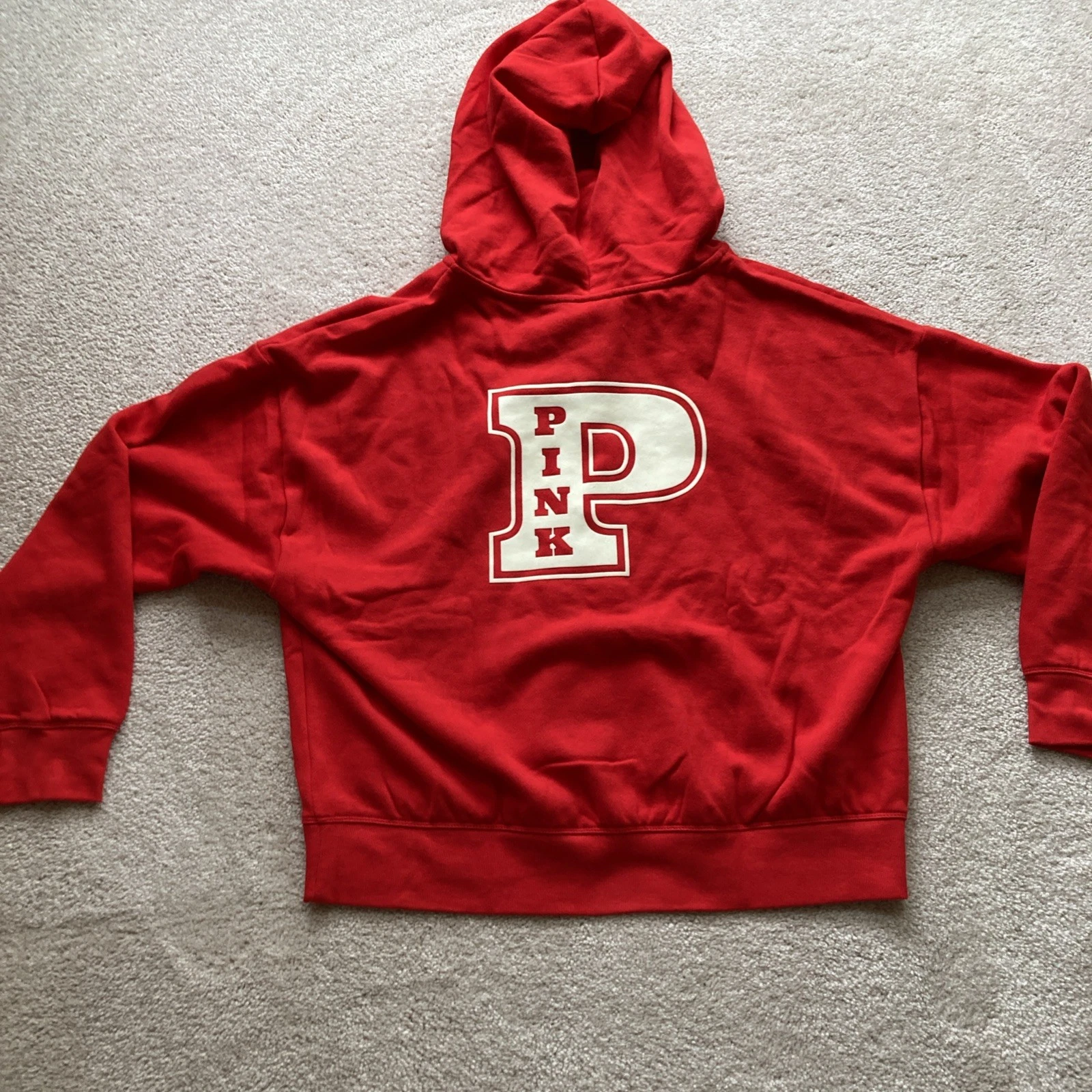 UNDERCOVER Felpa con cappuccio e zip intera Victoria's Secret rosa IVY pile rosso medio