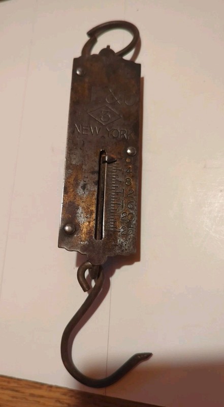 Vintage L.F. & C. New York Brass Hanging Fish Scale #3