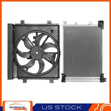 For 2013-2018 Nissan Sentra Electric Radiator Cooling Fan And AC Condenser Kit
