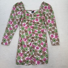 NWT Vero Moda Floral Ruched Mini Dress Size Small
