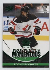 2023 Upper Deck Team Canada Juniors Electric Green 1/49 Logan Stankoven f6d