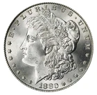 1880 CC Morgan $1 Brilliant Uncirculated BU !